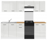 K&ouml;&ouml;gikomplekt Junona Line, valge v./golden craft oak v., 2.3 m