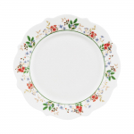 Taldrik magustoidu Ambition Rosalia, &Oslash; 21 cm, valge v./mitmev&auml;rviline