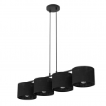 Valgusti lagi Emibig ECO, E27, 4 x 15 W, must v.