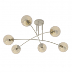 Valgusti lagi Emibig Pregos, E14, 6 x 10 W, merevaigu-kollane v.