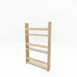 Lastete raamat riiul Kalune Design Dove Wall, pruun v., 56 cm x 10 cm x 92 cm