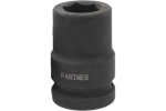 Kuusnurkne l&ouml;&ouml;gipistikupesa Partner 46517, 60 mm, 17 mm, 3/4"