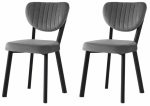 Toolide komplekt Kalune Design Beta 839 V2 974NMB1848, matt, must v./hall v., 57 cm x 46 cm x 86 cm, 2 tk