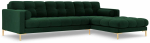 Nurgadiivan Cosmopolitan Design Bali, kuld v./roheline v., parem, 185 x 293 cm x 75 cm