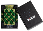 Tulemasin Zippo Argyle Leaf 46265, kollane v./roheline v.