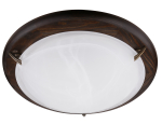 Valgusti lagi Candellux Lighting Duna 14-98255, E27, 2 x 60 W, valge v. / pruun v., 36 x 36 cm