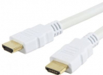 Adapter Techly HDMI - HDMI HDMI 19 pin male, HDMI 19 pin male, 1 m, valge v.