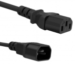 Juhe Qoltec IEC C14 / IEC C13 IEC C14, IEC C13, 5 m, must v.