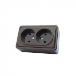 Pistikupesa 2-ne Vilma SL+250 RP16-020, ilma maanduseta, antratsiit