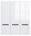 Riidekapp Azteca Trio, valge v., 180 cm x 57 cm x 210 cm