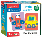Arendav m&auml;ng Clementoni Little Match Fun Vehicles, mitmev&auml;rviline, 20 tk