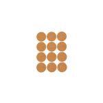 Kleepuvad m&ouml;&ouml;blivildid Haushalt, liivakarva pruun, &Oslash;28 mm, 12 tk