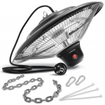 Infrapuna k&uuml;tteseade Trotec IR 1500 SC, 1.5 kW, Must v.