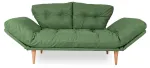 Diivanvoodi Hanah Home 3-Seat Nina Daybed GR106, roheline v., 120 x 60 cm x 40 cm