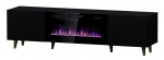 TV-laud Cama Meble Pafos EF, must v., 180 cm x 42 cm x 49 cm