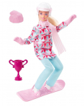 Nukk Mattel Barbie Barbie Snowboarder HCN32, 29 cm, mitmev&auml;rviline