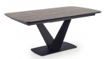 Laud pikendatav Vinston, must v./hall v., 180 - 230 cm x 95 cm x 76 cm