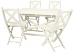 Aiam&ouml;&ouml;bli komplekt Skandia, valge v., 4 istekohta
