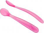 Teelusikas Chicco Softly Spoon, 6+ kuud, silikoon, roosa v.