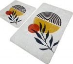 Vannitoamattide komplekt Foutastic Le Soleil 510CHL1189, mitmev&auml;rviline, 100 cm x 60 cm