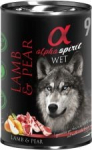 M&auml;rg koeratoit Alpha Spirit WET Lamb & Pear, lambaliha, 0.4 kg