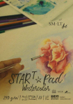 Joonistuspaber Smiltainis Start Pad, A3, 240 g/m&sup2;, valge, 42 cm x 29.7 cm