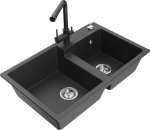 K&ouml;&ouml;givalamu Mexen Tomas, graniit, 80 cm x 50 cm x 19 cm, must