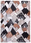 Vaip sise Hakano Beo Tops, eriv&auml;rviline/kreemjasvalge, 220 cm x 160 cm