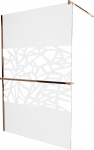 Du&scaron;isein Mexen Kioto+ Walk-In, 100 cm x 200 cm, roosa kuld