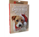 Advendikalender koertele Flamingo Merry Christmas 522537, 0.295 kg, 24 tk