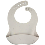 Silikoonist pudip&otilde;ll taskuga Canpol Babies Dots 1020301-0925, hall, silikoon, 4 kuud