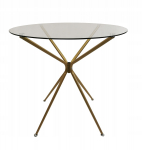 Laud Ester, l&auml;bipaistev v./kuldne v., 80 cm x 80 cm x 75 cm