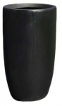Lillepott DM Grill Black Stone, tsement, 24 cm x 24 cm, &Oslash; 24 cm, must v.