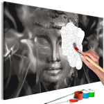 Maalimine numbrite j&auml;rgi Artgeist Buddha In Black And White MA_0177, 60 x 40 cm