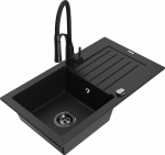 K&ouml;&ouml;givalamu koos kraaniga Mexen Pablo Aster, graniit, 75.2 cm x 43.6 cm x 16.1 cm, must