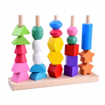 Puidust klotsid, kujundid ja v&auml;rvid Jokomisiada ZA4758, 16 cm, eriv&auml;rviline, 29 tk