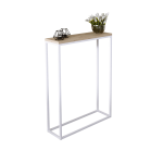 Konsoollaud ADRK Lucas, pruun v./valge v., 20 cm x 60 cm x 80 cm