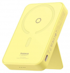 Akupank Baseus MagPro, 5000 mAh, 15 - 20 W, kollane v.