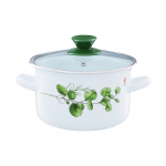 Pott Emalia Olkusz Eukaliptus, 18 cm, 2.9 l, valge v.