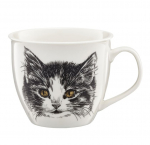 Tass Ambition Cat Wild, valge v./must v., 0.55 l