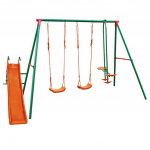 Kiik lastele, 188 cm, 196 cm, roheline/oranž