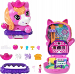 Kujukeste komplekt, koos tarvikutega Mattel Polly Pocket Compact Pony Rodeo, roosa v./violetne v.
