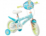 Lisaratastega laste jalgratas, laste Toimsa Bluey, sinine v., 8", 12"