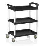 Ratastega riiul Was Serving Trolley, h&otilde;be v./must v., 82 cm x 41 cm x 95 cm