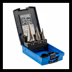 Astmeline puur, komplekt Pferd STB HSS 3, metall/teras/plast, hss, tri-flat, 4-30 mm x 9 cm