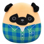 Pehme m&auml;nguasi koer Squishmallows Prince Pug, sinine v./pruun v., 30 cm