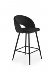 Baaritool H96, matt, must v., 49 cm x 48 cm x 89 cm