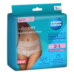 S&uuml;nnitusj&auml;rgne pesu Canpol Babies Ultra Dry, valge v., -, S/M, 5 tk
