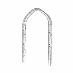 Taimetugi Garden Center, 145 cm x 37.5 cm, 260 cm, metall