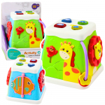 Arendav kuubik Lean Toys Early Learning, 13 cm, mitmev&auml;rviline